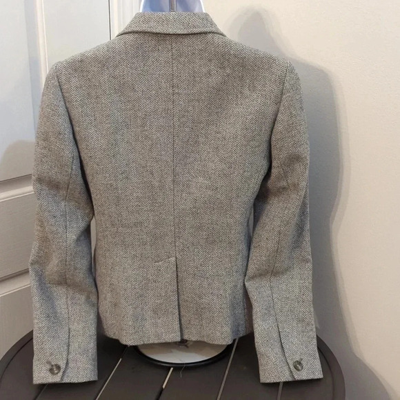 Gap Herringbone wool women's blazer jacket - Picture 4 of 7